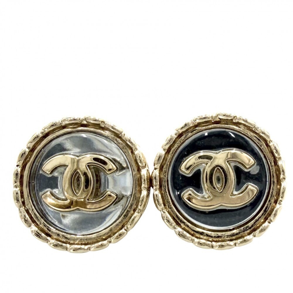 Chanel Earrings for Women, Coco Mark Design, CHANEL GP A21S, Approx. 5.7g, 20...